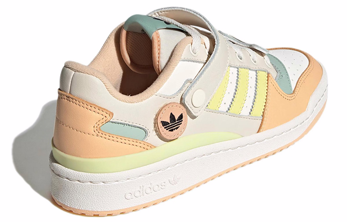 (Women) adidas originals Forum Low 'White Light Orange Cream Yellow Green' GW4427