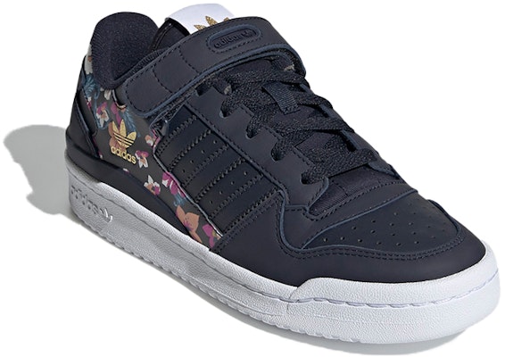 (W) adidas Forum Low 'Floral Velcro Navy' Biru Wanita FY5098 Lookbook (W) adidas Forum Low 'Floral Velcro Navy' Biru Wanita FY5098