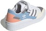 Shop (W) adidas Originals Forum Low Sepatu Skate Tahan Aus Non-Slip Putih Biru Abu-abu GZ4405