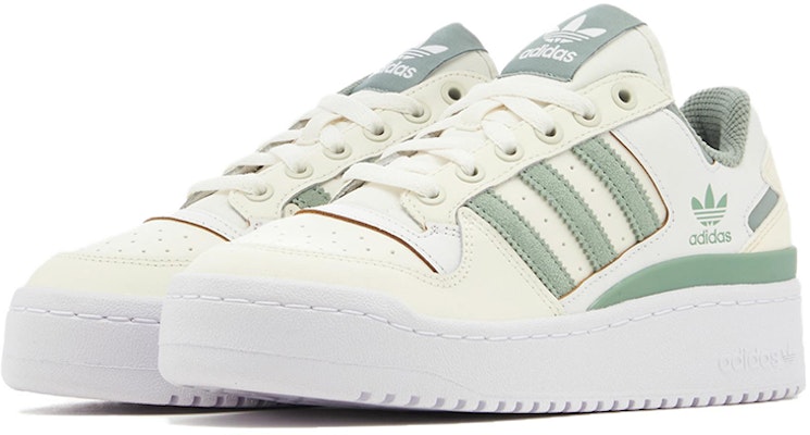 (Women) adidas Originals Forum Low 'White Green' IG0286 Lookbook (Women) adidas Originals Forum Low 'White Green' IG0286