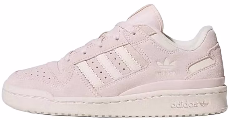 women-adidas-originals-forum-low-cl-pink-sneakers-soft-leather-suede-casual-shoes-jh-7941