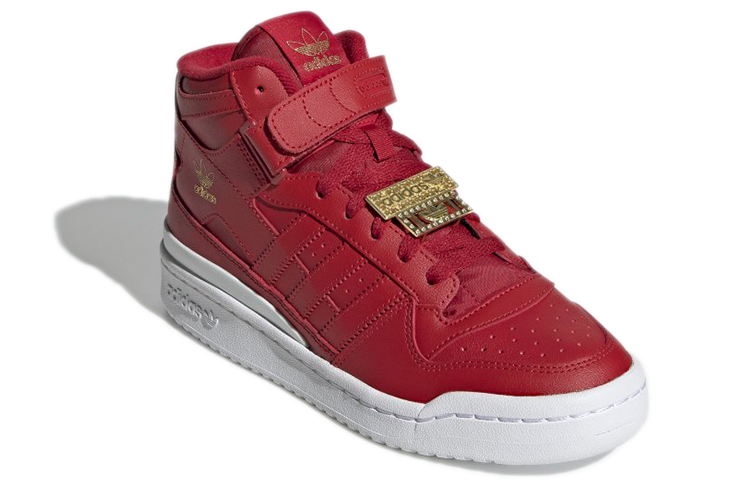 Lookbook (W) 아디다스 오리지널 포럼 미드 '레드 벨크로'(찍찍이) GZ8602