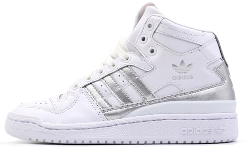 (W) adidas Originals Forum Mid 'Putih Halus/Perak Metalik' D98182 Buy (W) adidas Originals Forum Mid 'Putih Halus/Perak Metalik' D98182