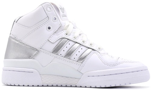 (W) adidas Originals Forum Mid 'Putih Halus/Perak Metalik' D98182 Order (W) adidas Originals Forum Mid 'Putih Halus/Perak Metalik' D98182