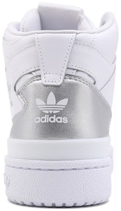 (W) adidas Originals Forum Mid 'Putih Halus/Perak Metalik' D98182 Lookbook (W) adidas Originals Forum Mid 'Putih Halus/Perak Metalik' D98182