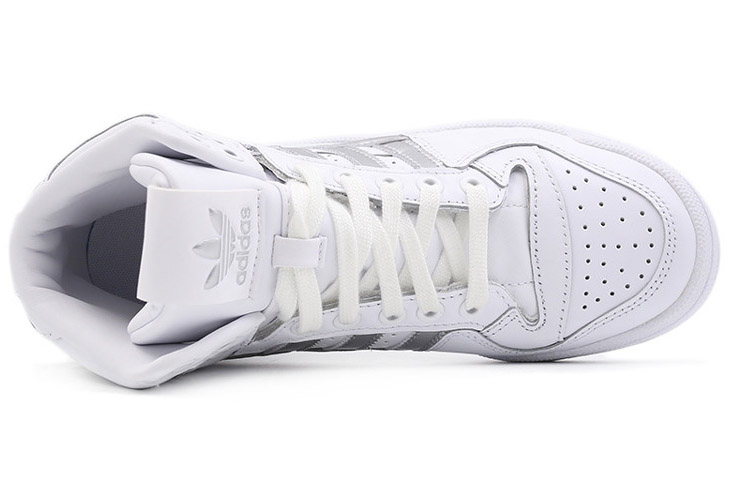 Shop (W) 아디다스 오리지널 포럼 미드 '화이트/실버' (58 characters) D98182