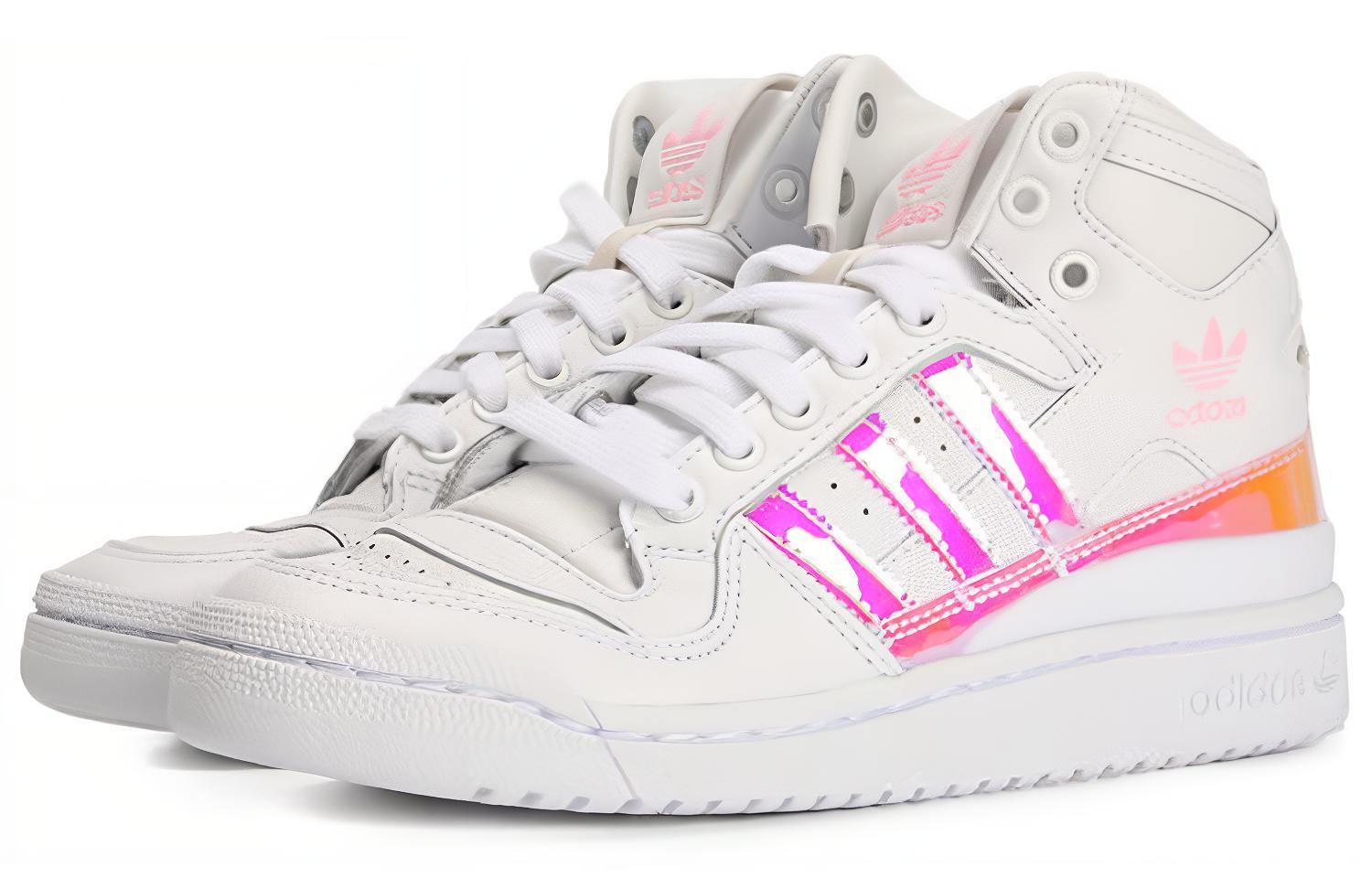 Lookbook (W) adidas originals Forum Mid 'Putih Ungu Merah Muda' D98180
