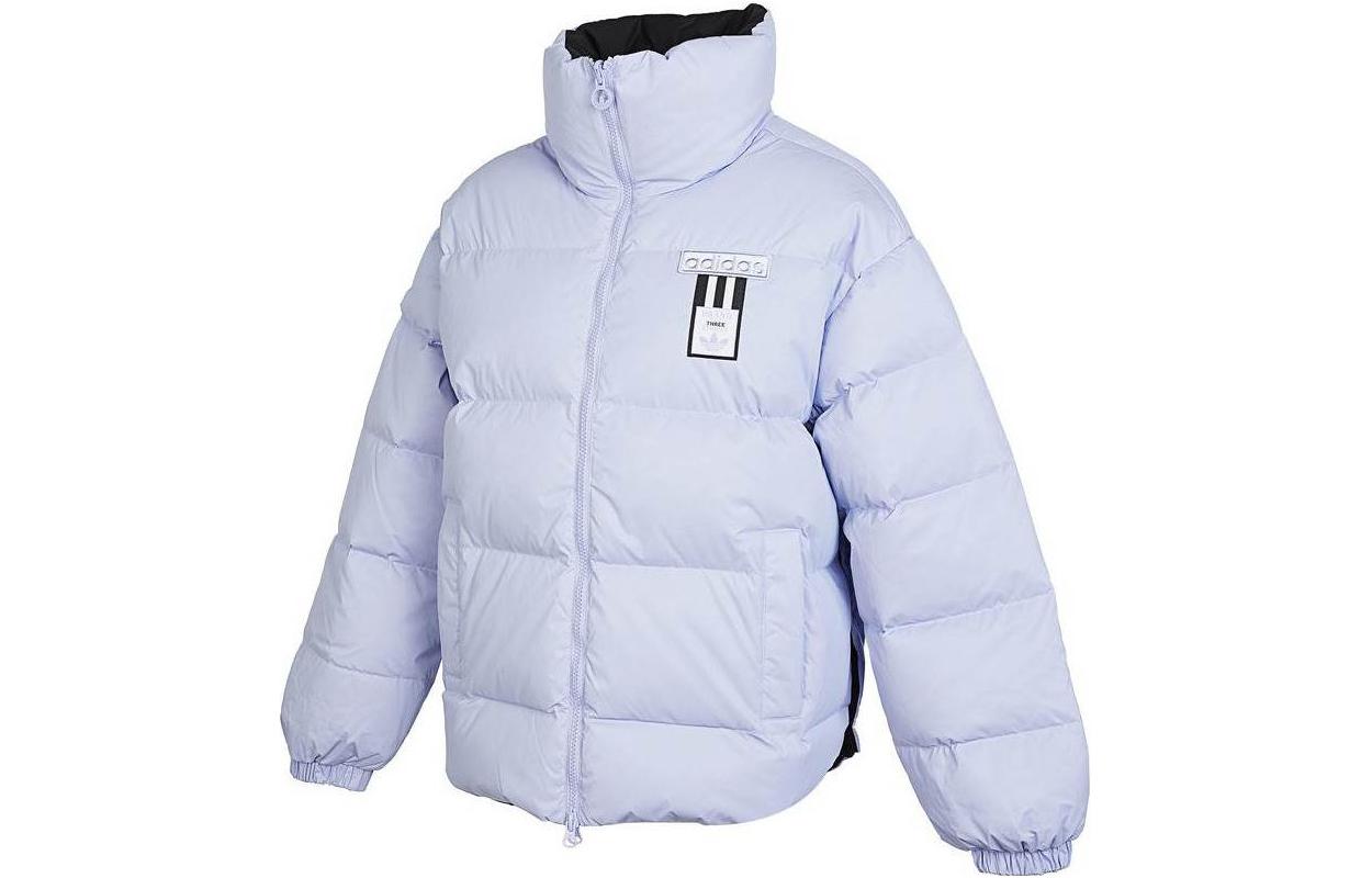 (Women) adidas Originals FW22  Reversible Nylon Down Jacket Blue/Black Retro Style HS9499