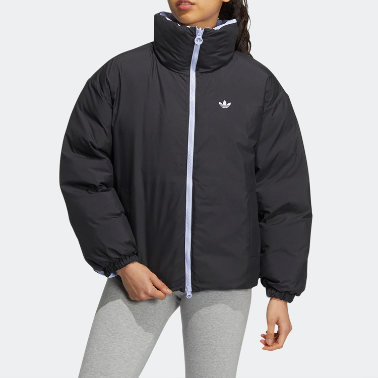 (Women) adidas Originals FW22  Reversible Nylon Down Jacket Blue/Black Retro Style HS9499 圖 4
