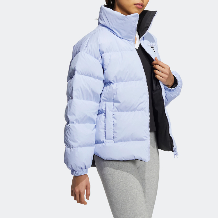 (Women) adidas Originals FW22  Reversible Nylon Down Jacket Blue/Black Retro Style HS9499 圖 7