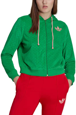 (W) adidas Originals FW22 Retro Print Zip Hoodie Jaket Hijau Retro IB2047 Lookbook (W) adidas Originals FW22 Retro Print Zip Hoodie Jaket Hijau Retro IB2047