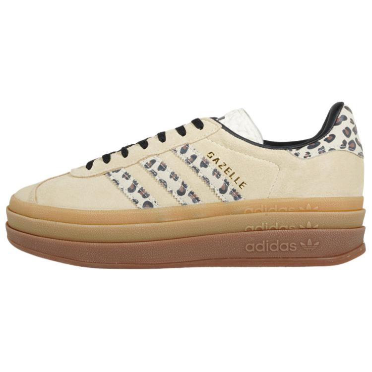 (Women) adidas Originals Gazelle Bold Brown White Black Casual Low-Top Sneakers JI1370