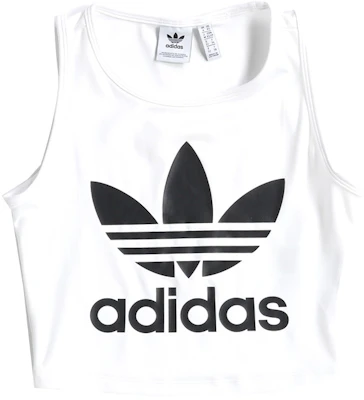 (Women) adidas Originals High-Waist Sleeveless Crop Top White FL4079-YC Buy (Women) adidas Originals High-Waist Sleeveless Crop Top White FL4079-YC