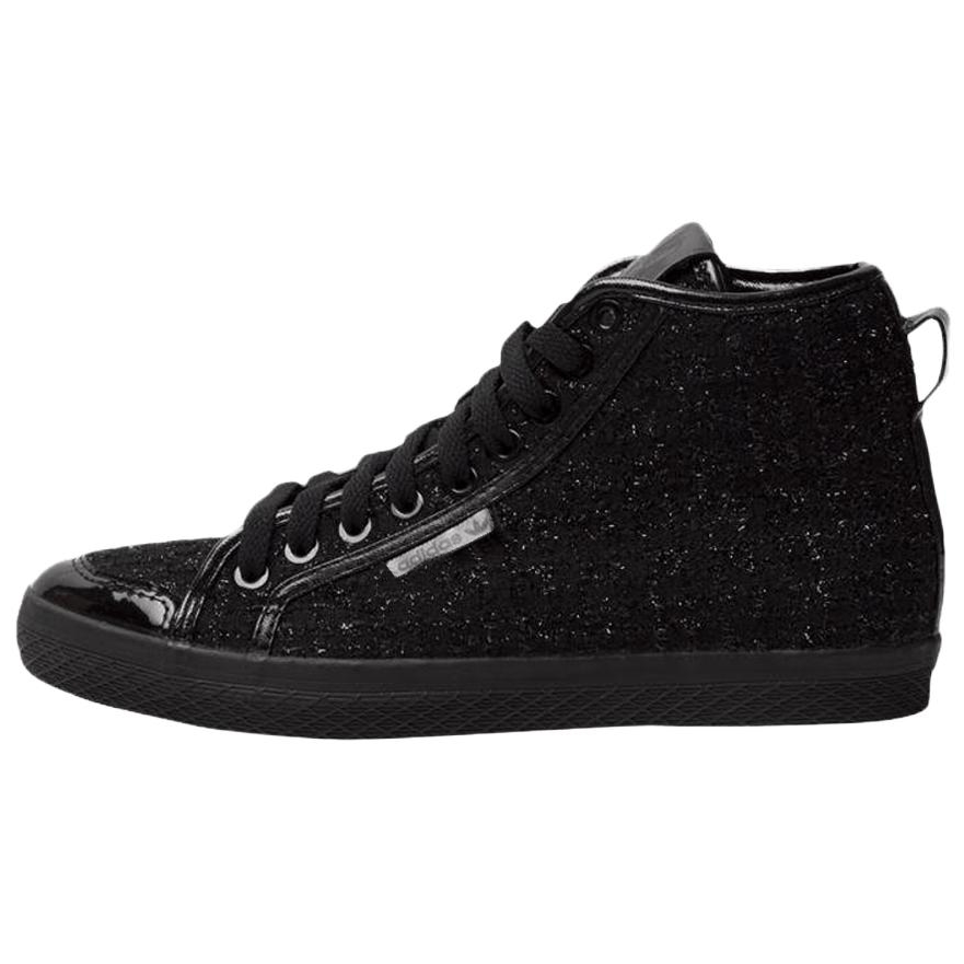 (Women) adidas Originals Honey Mid Black Casual Mid-Top Sneakers Durable Sole S77292