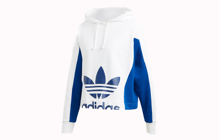 (Women) adidas Originals Hooded Pullover Sweater Collegiate Blue FU1757