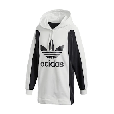 (Women) adidas Originals Hoodie Retro Pullover Black/White FL4127
