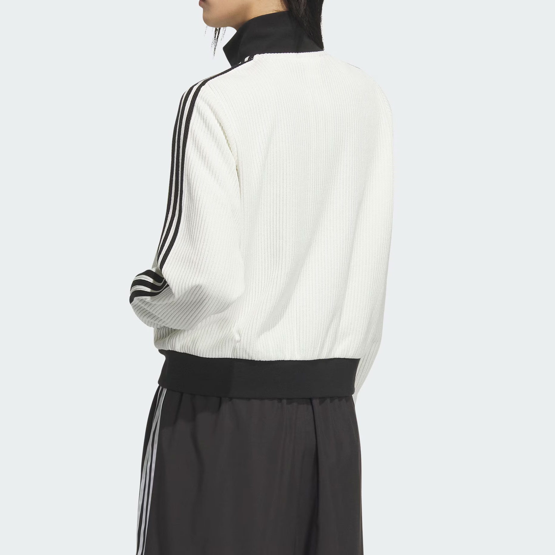 (Women) adidas Originals Knit Track Jacket Loose Fit with Stand Collar KC2649 圖 5