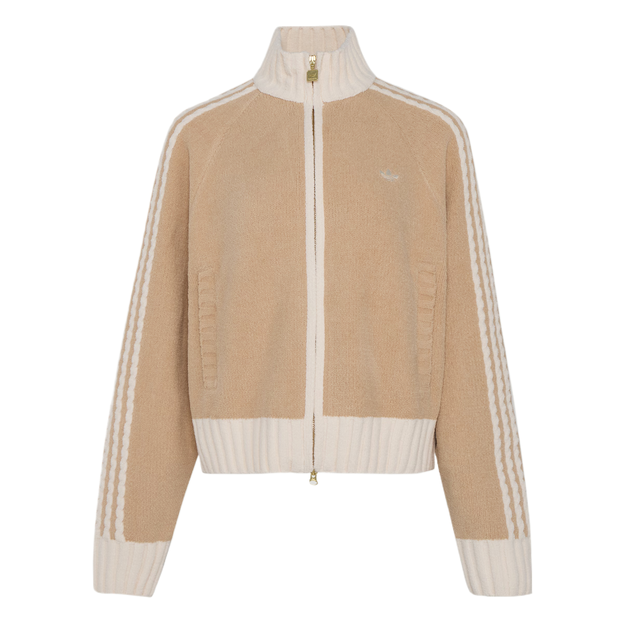 (Women) adidas Originals Knit Track Top Soft Stripe Casual Jacket KV8866