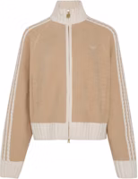 (Women) adidas Originals Knit Track Top Soft Stripe Casual Jacket KV8866 (Women) adidas Originals Knit Track Top Soft Stripe Casual Jacket KV8866