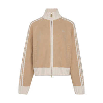 (Women) adidas Originals Knit Track Top Soft Stripe Casual Jacket KV8866