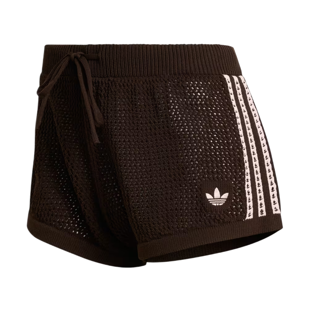 (Women) adidas Originals Knitted Embroidered Casual Shorts KE0197