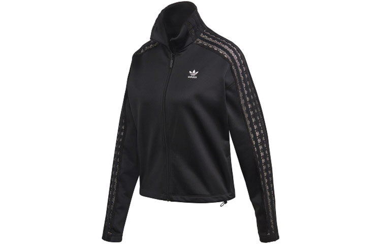 (Women) adidas Originals Lace Tracktop Retro Jacket Black FM1734