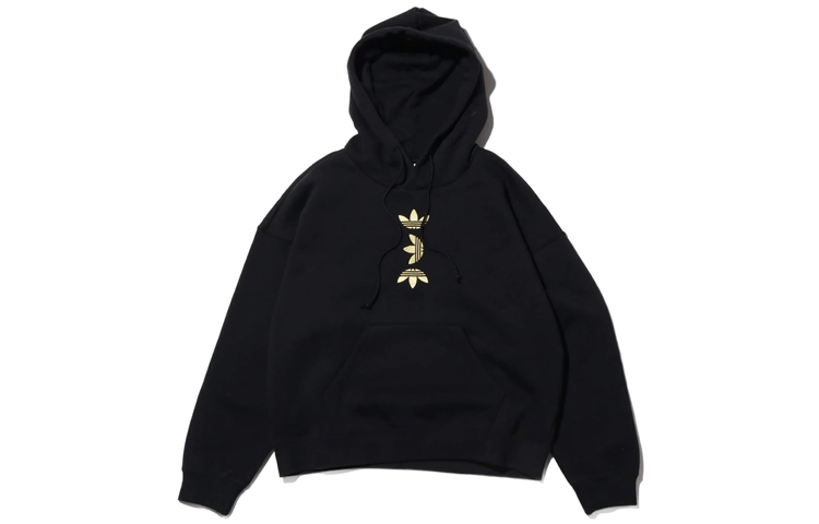 (Women) adidas Originals Large Logo Hoodie Black FS7222