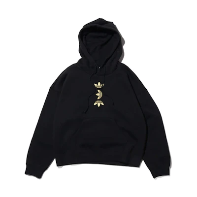 (Women) adidas Originals Large Logo Hoodie Black FS7222