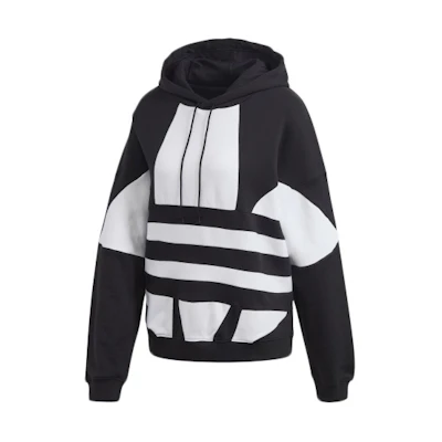 (Women) adidas Originals Logo Hoodie Black - Large Logo American Style FS1308