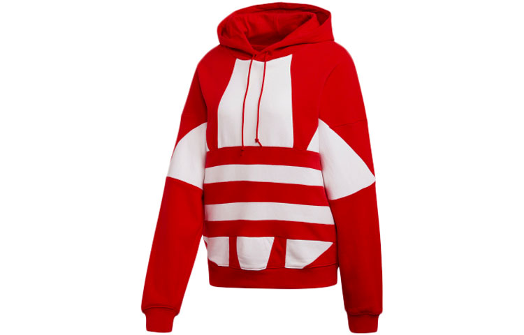 (Women) adidas Originals Logo Hoodie Red - Large Logo Design FS1307