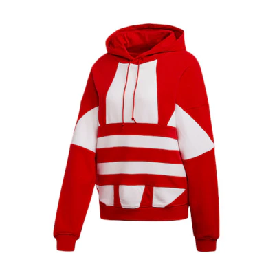 (Women) adidas Originals Logo Hoodie Red - Large Logo Design FS1307