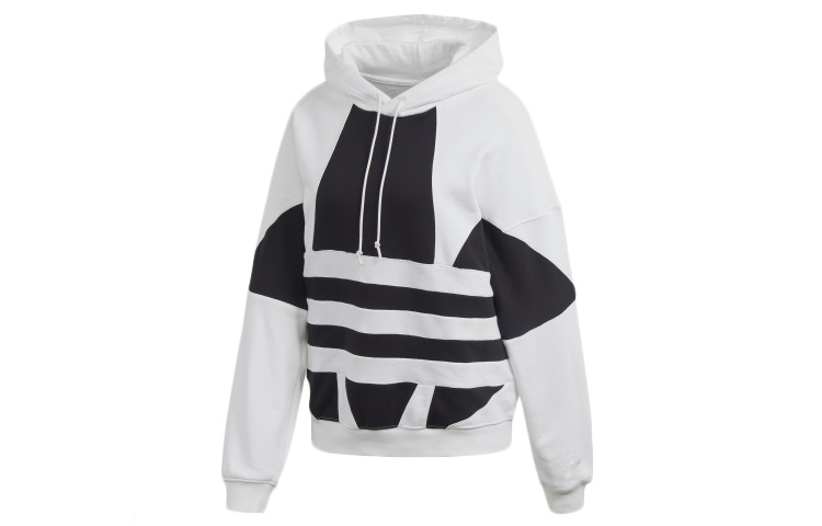 (Women) adidas Originals Logo Hoodie White FS1306
