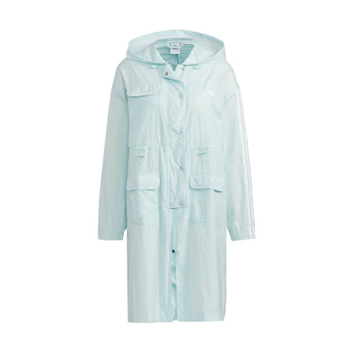 (Women) adidas Originals Long Hooded Outdoor Jacket Green HC6587