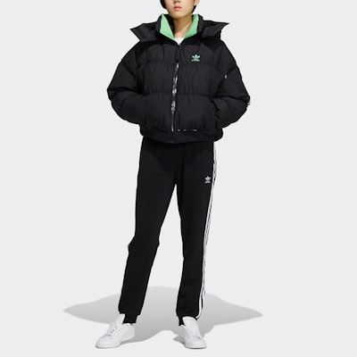 (W) 阿迪达斯Originals长款连帽羽绒外套黑色冬季款. HF1581 Details for (W) 阿迪达斯Originals长款连帽羽绒外套黑色冬季款. HF1581