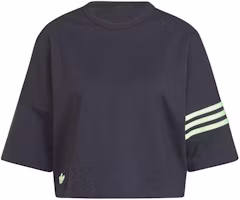 (Women) adidas Originals Loose-Fit Triple Stripe T-Shirt Black IU2499 (Women) adidas Originals Loose-Fit Triple Stripe T-Shirt Black IU2499