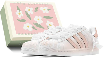 (Women) adidas Originals Low 'Bridal Season Bow - Orange Pink' EG4958-447854 (Women) adidas Originals Low 'Bridal Season Bow - Orange Pink' EG4958-447854