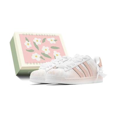 (W) adidas Originals Low 'Bridal Season Bow - Orange Pink'