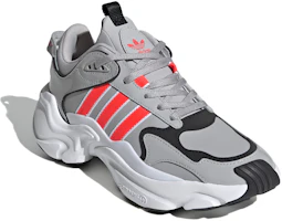 Lookbook adidas originals Magmur Runner 低幫 跑步鞋 女款 灰紅色
