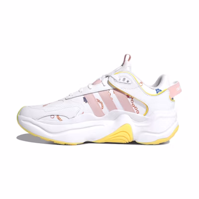 (W) adidas originals Magmur RNNR 'White Yellow Pink'
