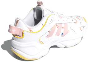 Shop adidas originals Magmur Runner 低筒 跑步鞋 女款 白黃粉