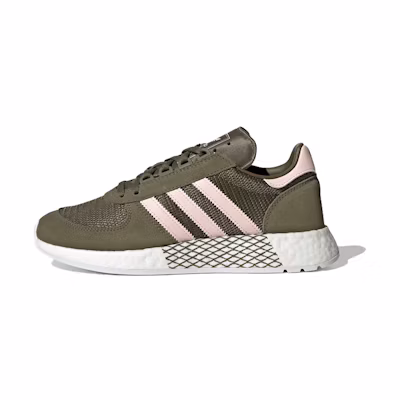 (W) adidas originals Marathon Tech Shoes Brown/Green/Pink