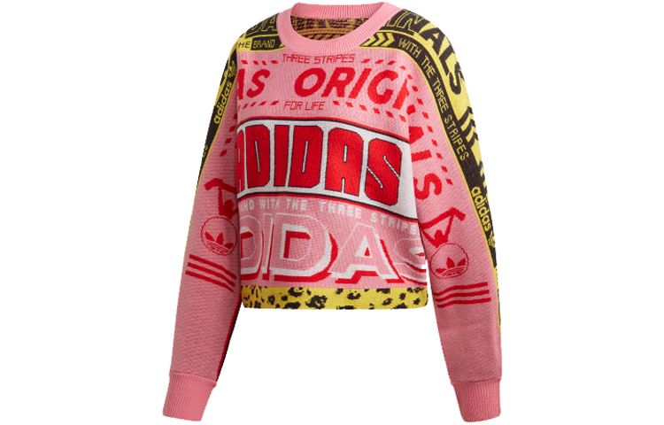 (Women) adidas Originals Multicolor Letter Graphic Crewneck Sweatshirt Multicolor ED7648