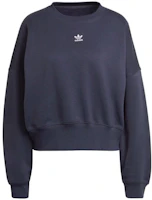 (Women) adidas Originals Navy Blue Crewneck Logo Sweatshirt HF7481-INTERNATIONAL (Women) adidas Originals Navy Blue Crewneck Logo Sweatshirt HF7481-INTERNATIONAL