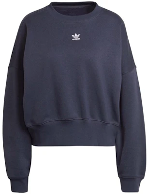 (Women) adidas Originals Navy Blue Crewneck Logo Sweatshirt HF7481-INTERNATIONAL Buy (Women) adidas Originals Navy Blue Crewneck Logo Sweatshirt HF7481-INTERNATIONAL