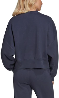 (Women) adidas Originals Navy Blue Crewneck Logo Sweatshirt HF7481-INTERNATIONAL Shop (Women) adidas Originals Navy Blue Crewneck Logo Sweatshirt HF7481-INTERNATIONAL