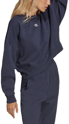 (Women) adidas Originals Navy Blue Crewneck Logo Sweatshirt HF7481-INTERNATIONAL Purchase (Women) adidas Originals Navy Blue Crewneck Logo Sweatshirt HF7481-INTERNATIONAL