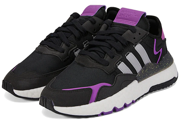 adidas originals Nite Jogger 舒適耐磨跑步鞋 女款 黑紫 Lookbook adidas originals Nite Jogger 舒適耐磨跑步鞋 女款 黑紫