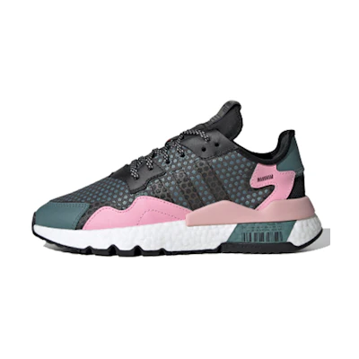 (W) adidas originals Nite Jogger 'Green Black Pink'