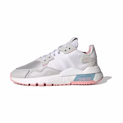 (W) adidas originals Nite Jogger 'White Grey Pink'
