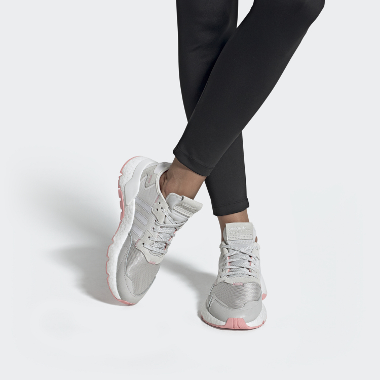 (W) adidas originals Nite Jogger White Grey Pink FV4136 IGFul